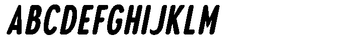 Aukim II Circled Extra Bold Comp Italic Font UPPERCASE