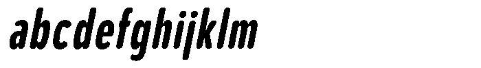 Aukim II Circled Extra Bold Comp Italic FONT