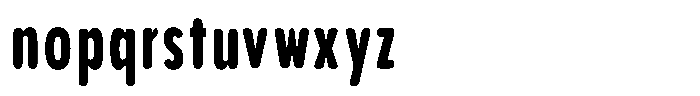 Aukim II Circled Extra Bold Comp Font LOWERCASE