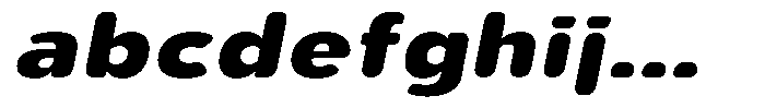 Aukim II Circled Extra Bold Exp Italic FONT