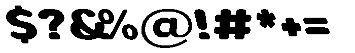 Aukim II Circled Extra Bold Exp Sl Font OTHER CHARS