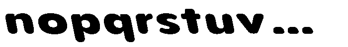Aukim II Circled Extra Bold Exp Sl Font LOWERCASE