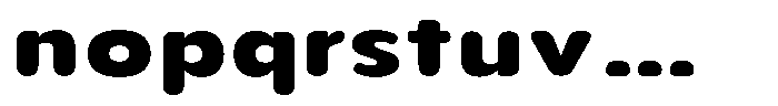 Aukim II Circled Extra Bold Exp Font LOWERCASE