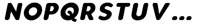 Aukim II Circled Extra Bold Italic Font UPPERCASE