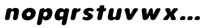 Aukim II Circled Extra Bold Italic Font LOWERCASE
