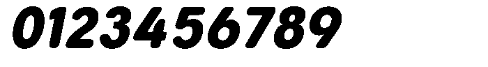 Aukim II Circled Extra Bold Narrow Italic Font OTHER CHARS