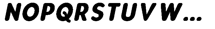 Aukim II Circled Extra Bold Narrow Italic Font UPPERCASE