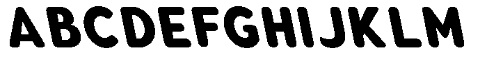 Aukim II Circled Extra Bold Narrow Sl Font UPPERCASE