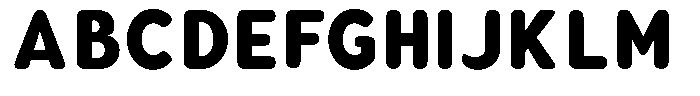 Aukim II Circled Extra Bold Narrow Font UPPERCASE