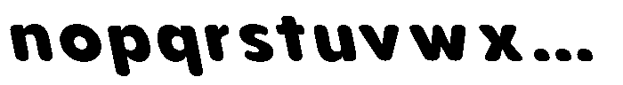 Aukim II Circled Extra Bold Slanted Font LOWERCASE