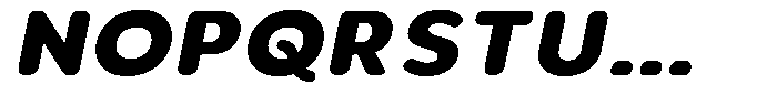 Aukim II Circled Extra Bold Wide Italic Font UPPERCASE
