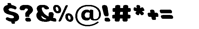 Aukim II Circled Extra Bold Wide Sl Font OTHER CHARS