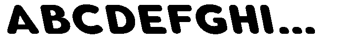 Aukim II Circled Extra Bold Wide Sl Font UPPERCASE