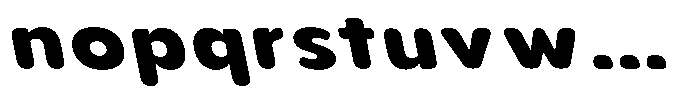 Aukim II Circled Extra Bold Wide Sl Font LOWERCASE
