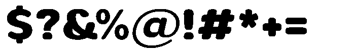 Aukim II Circled Extra Bold Wide Font OTHER CHARS