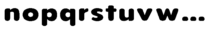 Aukim II Circled Extra Bold Wide Font LOWERCASE
