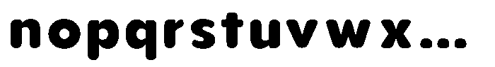 Aukim II Circled Extra Bold Font LOWERCASE