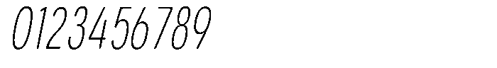 Aukim II Circled Extra Light Comp Italic Font OTHER CHARS
