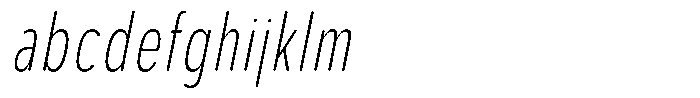 Aukim II Circled Extra Light Comp Italic FONT
