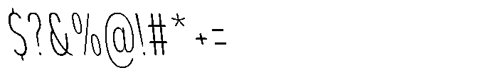 Aukim II Circled Extra Light Comp Sl Font OTHER CHARS
