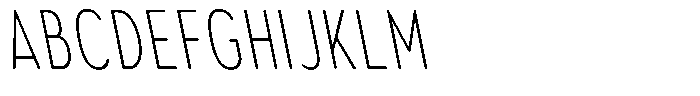 Aukim II Circled Extra Light Comp Sl Font UPPERCASE