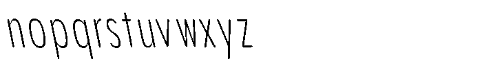Aukim II Circled Extra Light Comp Sl Font LOWERCASE