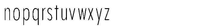 Aukim II Circled Extra Light Comp Font LOWERCASE