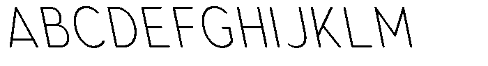 Aukim II Circled Extra Light Condensed Sl Font UPPERCASE
