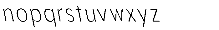 Aukim II Circled Extra Light Condensed Sl Font LOWERCASE