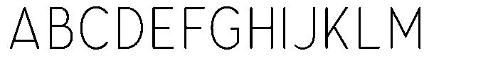 Aukim II Circled Extra Light Condensed Font UPPERCASE