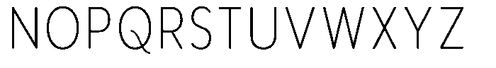 Aukim II Circled Extra Light Condensed Font UPPERCASE