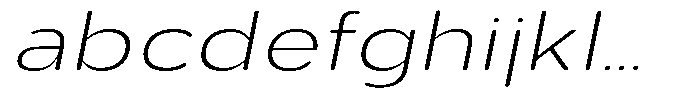 Aukim II Circled Extra Light Exp Italic FONT