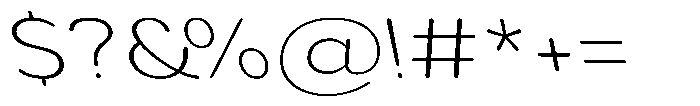 Aukim II Circled Extra Light Exp Sl Font OTHER CHARS