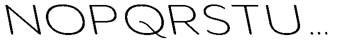Aukim II Circled Extra Light Exp Sl Font UPPERCASE