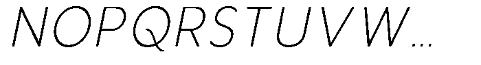 Aukim II Circled Extra Light Narrow Italic Font UPPERCASE