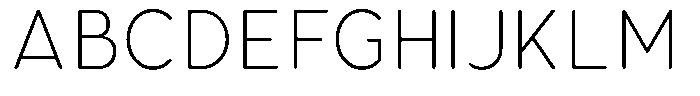 Aukim II Circled Extra Light Narrow Font UPPERCASE