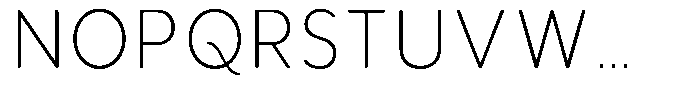 Aukim II Circled Extra Light Narrow Font UPPERCASE