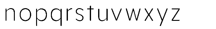 Aukim II Circled Extra Light Narrow Font LOWERCASE