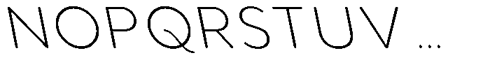 Aukim II Circled Extra Light Slanted Font UPPERCASE