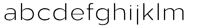Aukim II Circled Extra Light Wide FONT