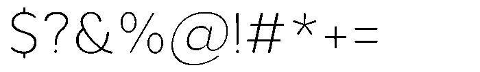 Aukim II Circled Extra Light Font OTHER CHARS