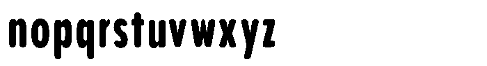 Aukim II Circled Heavy Compressed Font LOWERCASE
