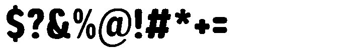 Aukim II Circled Heavy Condensed Font OTHER CHARS