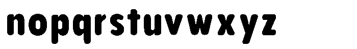 Aukim II Circled Heavy Condensed Font LOWERCASE