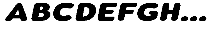 Aukim II Circled Heavy Expanded Italic Font UPPERCASE