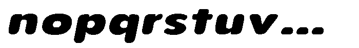 Aukim II Circled Heavy Expanded Italic Font LOWERCASE