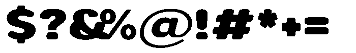 Aukim II Circled Heavy Expanded Font OTHER CHARS