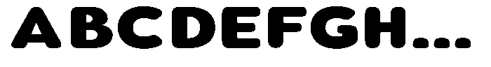 Aukim II Circled Heavy Expanded Font UPPERCASE