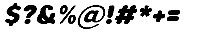Aukim II Circled Heavy Italic Font OTHER CHARS