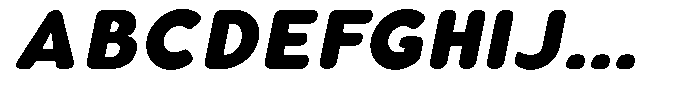 Aukim II Circled Heavy Italic Font UPPERCASE